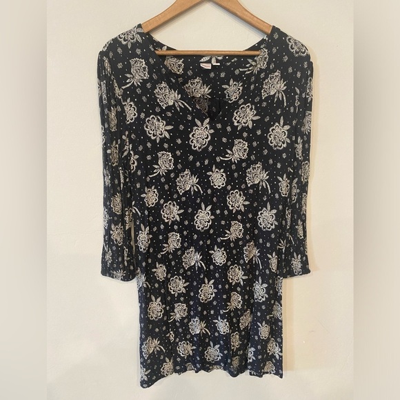 Bongo - Black Floral Tunic Dress - Picture 1 of 7